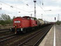 289 309 f�hrt am 19.04.07 mit einer �bergabe am HP Rostock Dierkow vorbei.