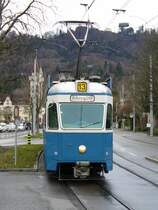 Be 4/6 1603 Kurz vor der Haltestelle Strassenverkehrsamt am 21.01.2007
