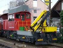 Baudienst Diesellok  Tm  2/2  234 135-2 abgestellt in Lyss am 03.03.2007