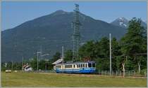 Der SSIF ABe 8/8 N° 22  Ticinio kurz nach Masera au der Fahrt Richtung Domodossola.
10. Juni 2014