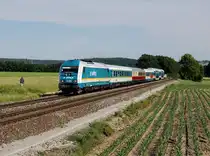 Die 223 062 mit einem ALEX nach Hof am 02.06.2017 unterwegs bei Zeitlarn.
