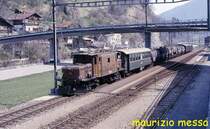 RhB Ge 6/6' 414 - Jenaz - 25.04.1988