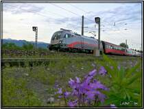 Railjet 1016 035-6 Spirit of Linz in der N�he von Zeltweg am 10.5.2007