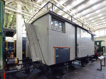 Der Tunnelbeleuchtungswagen OKT Nr. 3991 im Dienste der Gotthardbahn im Verkehrshaus der Schweiz (Luzern, September 2011)