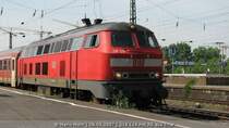218 128 aus Trier Hbf f�hrt in k�rze in die Abstellgruppe K�ln Deutzerfeld