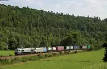 DE 62 und 186 294-5 mit einem KV Zug bei Mühlen 26.8.17