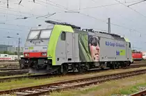 Re 486 504-4 ist beim Badischen Bahnhof abgestellt. Die Aufnahme stammt vom 24.08.2017.