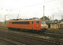 Wochenendruhe f�r 155 256-1 ( Damals BH Leipzig Hbf West ). Bild von Dezember 1997.