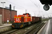 SECO 18 (damals im Leiheinsatz für die DB) rangierte am 11. April 2008 in Paderborn Hbf.