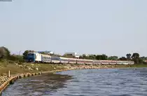 64 1046-3 mit dem D 1931 (Mangalia-Oradea) bei Eforie Sud 28.8.17