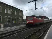 120 120 am 07.09.17 bei der Einfahrt in Aalen mit einem Ic nach Karlsruhe Hbf.