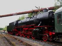 Die Lokomotive 41 360 f�hrt aus dem brandneuen Bahnhof  Landschaftspark Nord  in Duisburg aus. Der Bahnhof wurde am 11.05.2007 eingeweiht. Dieser Sonderzug f�hrt �ber Oberhausen zum Duisburger Hauptbahnhof und zur�ck. Das Foto stammt vom 12.05.2007