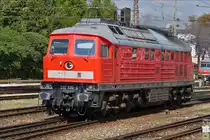 . Ludmilla 232 498-6 durchf�hrt mit einer leichten Rauchfahne den Bahnhofsbereich von Ulm 05.09.2017 (Hans)