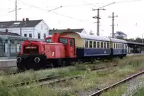 BIF 2062 053-1 am 27.August 2017 abfahrbereit mit dem SLP 17112 im offensichtlich ungepflegtem Bf. Gänserndorf.