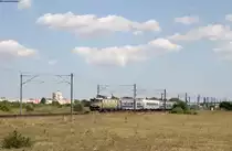 42 0302-8 mit dem IR 1993 (Mangalia-Craiova) bei Medgidia 31.8.17
