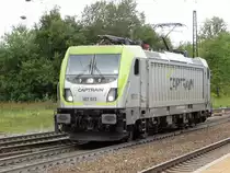 187 013 hat am 12.09.2017 einen Sandzug nach Amstetten gebracht.