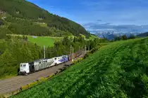 151 074 + 151 018 mit GAG 48861 am 13.09.2017 bei Matrei am Brenner. 
