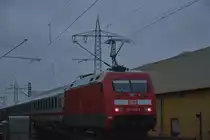 Nachschuß auf den IC 2223 der wie hier zusehen von der 101 062-8 gen Geilenkirchen geschoben wird. 14.9.2017