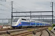 TGV 4728 durchfährt den Bahnhof Muttenz. Die Aufnahme stammt vom 08.09.2017.