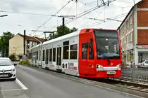 4042 wurde eine neue Teilreklame  Foto Gregor  angebracht. Hier zu sehen auf der Longericher Straße am 14.09.2017.
