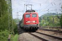 140 185 mit Milit�rzug in bei der Durchfahrt Hochstadt-Markzeuln in Richtung Lichtenfels Kbs 840 12.05.07