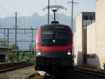 Ein �BB RAILJET Taurus am 28.04.07 in Buchs/SG