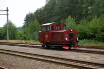 Bahnhof Royknes - Z4p-307 hat den dampfbetriebenen Museumszug fertiggestellt! (13.07.14 9:52 Uhr) Sie und ihre Schwesterlok Z4p-227 sind im  unplanmäßigen  Museumseinsatz bei den Setesdalsbanen zu sehen.