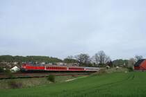 218 203 mit RE 452 bei Sulzbach-Rosenberg (21.04.2007)