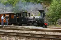 Bahnhof Royknes - Zur Abfahrt bereit nach Grovane (13.07.14 10:12 Uhr)