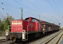 Rangierlok 294 821-4 im Bf Bietigheim (Württemberg).Fotografiert am 7.4.2017.