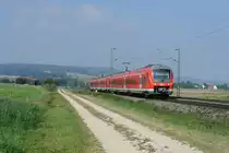 440 822-5 mit 440 038-8 als RB 58111 Würzburg - Treuchtlingen kurz vor Treuchtlingen, 24.09.2016