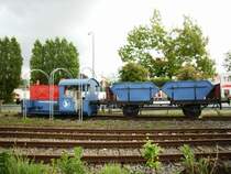 Die Hellmann Werbelok am 12.5.2007 in Osnabr�ck.