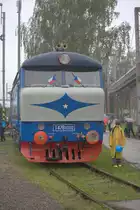 T478 1002 in den Nationalfarben Tschechiens in Bohumin. 23.09.2017 14:37 Uhr.