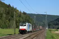 186 109 mit dem DGS 40043 (Venlo - Melzo Scalo) in grünholz 21.9.17