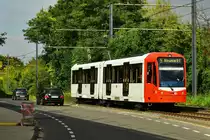 5104 während seinem ersten Linieneinsatz nach seiner Neulackierung auf der Rochusstraße am 26.09.2017.
