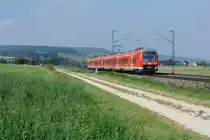 440 810-0 und 440 325-9 mit RB 58113 Würzburg - Treuchtlingen bei Wettelsheim, 24.09.2016