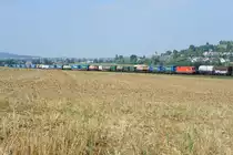 1116 276-7 mit einem KLV-Zug bei Wettelsheim Richtung Treuchtlingen, 24.09.2016