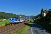 371 004 mit einem EC am 05.09.2017 bei Krippen. 
