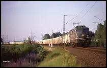 140402 geht hier kurz vor dem Mittellandkanal bei Bohmte am 2.7.1991 um 19.37 Uhr in die Steigung zum Wiehengebirge in Richtung Osnabrück.