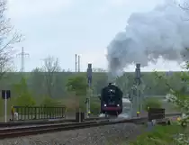 IGE Werrabahn-Eisenach 41 1144-9 mit dem  Viba-Express I  von Erfurt Hbf nach Meiningen, am 29.04.2017 bei Apfelstädt.