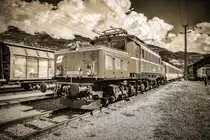 1020 018-6 steht mit dem  Südbahn-Express  beim Heizhaus der Lienzer Eisenabhnfreunde im Bahnhof Lienz.
Aufgenommen am 17.9.2017.