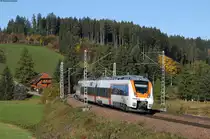 1442 151-5 (ET 151) als DLt 74248(Bad Krozingen - Nürnberg Hbf) bei St.Georgen 1.10.17