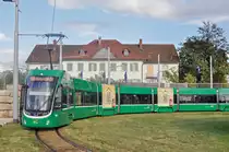 Be 6/8Flexity 5031, auf der Linie 8, wendet in der Schlaufe in Weil am Rhein. Die Aufnahme stammt vom 14.09.2017.