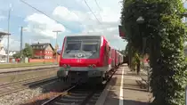 Eine n-Wagen Garnitur während ihrer Wendepause in Süßen. Aufgenommen im September 2017. 