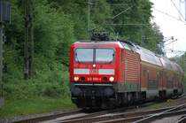 143 950 mit Dosto nach Kronach von Lichtenfels auf der Kbs 840 in Hochstadt-Marktzeuln 12.05.07