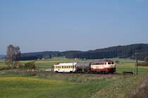 753 001 mit einer Me�fahrt bei Hohenfurch (22.04.2007)