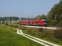 Der 312 102 als Regionalzug am 05.10.2017 unterwegs bei Križni Vrh.