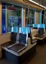 Detailaufnahme der Inneneinrichtung eines LUXTRAM S.A. CAF Urbos aufgenommen am Tag der offenen T�r in der Remise in Luxembourg-Kirchberg. 23.09.2017 (Jeanny)