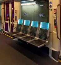 Detailaufnahme der Inneneinrichtung eines LUXTRAM S.A. CAF Urbos aufgenommen am Tag der offenen T�r in der Remise in Luxembourg-Kirchberg. 23.09.2017 (Jeanny) 