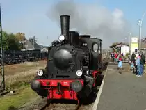 Eisenbahnfreunde Wetterau Lok1 Typ Bismarck (90 80 0089 977-7 D-EBEFW)  am 15.10.17 in Bad Nauheim